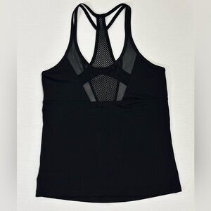 Lorna Jane Axis Excel Mesh Tank Top Black Size Medium NWT